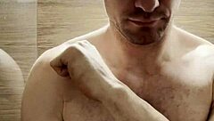 i trim my sweaty armpits and chest after gym for photoshoot 😊