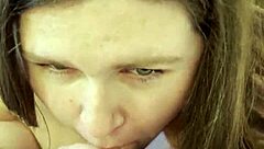 sexy bbw poppy cohen sucks monster cock in pov