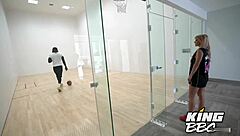 American beauty gets big cock in her mouth and vagina