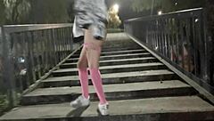 I flash my ass in public outdoor walk