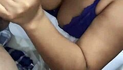 colombian milf surprised by step-nephew while washing dishes, husband away