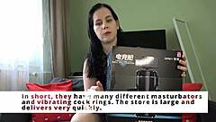 mistress anna unpacked and reviewed the xspacecup masturbator and then milked the slave