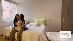 Scarlett and Chanel DISCOVER their new Tantaly sex doll and PLAY with it