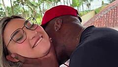 Brazilian Wife Sucks Huge Cock on Camera!