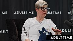 Lexi Lore and August Skye's monster cock shared threesome