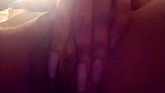 Pretty Ebony Pussy Solo Masturbation Close Up