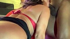 Bruna Ferraz Eats Ass Forcefully in Lingerie
