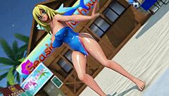 Dark magician girl from Yu-Gi-Oh in hentai action with big tits!