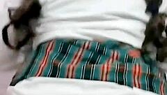 Her wet ass orgasm after school