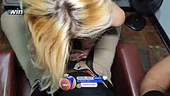 black guy playing game gets pussy from blonde