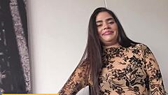 i interviewed this thick latina amateur and gave her a rough facial after blowjob