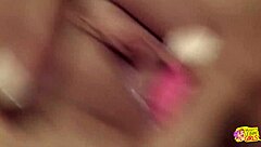 Lesbians pleasure each other with sex toys and tongues