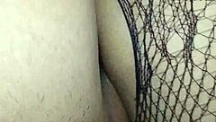 Fucking Wife's Pussy In Sexy Bodystocking From Her Lover