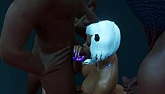 Teen Mouth Filled By 3 Bbc