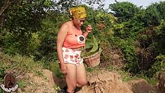 Adigun the Farmer's Outdoor Encounter with Monster Cock and Wife