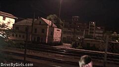 Alexis Crystal Gives Blowjobs to Random Guys in Public Car Window.