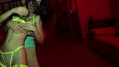 Sex orgy party teen fucks rough, feeling huge cum on face after handjob.