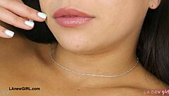 does this stunning latina beauty show her sexy petite body in a photoshoot?