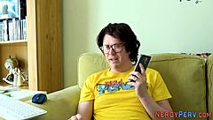 Leeds Nerd Fingerbangs Skinny Brit In First Time Reality Trick