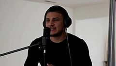 busty asian queen nicole doshi gets intimate with hot guy victor ray during the interview, clothes ripped.