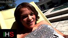 Slutty Teen Girl Takes Two Huge Black Cocks In Her Pussy And Ass