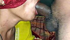 newly married desi bhabhi giving best blowjob to husband