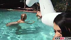 best friends throwing a pool party with hardcore fun