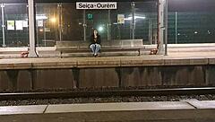 Raw outdoor fuck with stranger at train station.