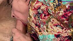 Horny GILF in Black Pantyhose Takes Anal From Stud