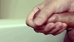 Homemade Solo Cock Cums in Slow Motion Close Up