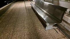 Raw outdoor fuck with stranger at train station.