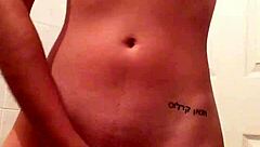 Chava poblana enjoys a private moment of self-pleasure in her room