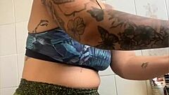 married woman records cooking videos but really wants to show swollen pussy