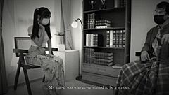 Feeling the passion in asian classic casting interview with beautiful retro beauty