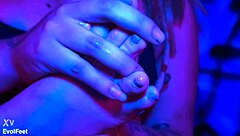 Paola loves to suck her toes