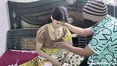 Desi wife gets doggystyle blowjob on anniversary.