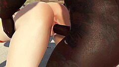 Petite teen double-penetrated at beach intensely!