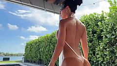 oiled up blowjob by the pool, so hot! 🔥