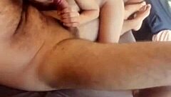 Hot young girl sucking dick and flashing her pussy!