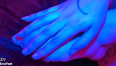 Paola loves to suck her toes