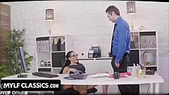 freeuse milf - big titted milf secretary gets used as sex doll and fucked all around the office