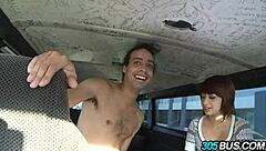 Watch this short redhead teen 18+ slut fuck for cash in the car!