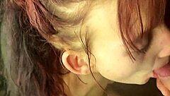 18-year-old stepsis milks my cock while fingering her tight pussy.