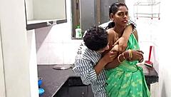 Stepsister’s Pussy Slammed Hard by Step Brother. She Wears a Saree on Ranch!