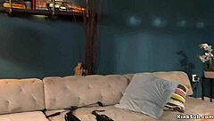 lawyer ties slim brunette in bondage for gagging fucking deepthroat choking and whipping