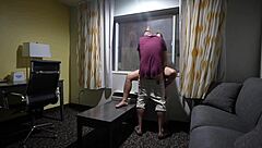 pregnant sex at hotel with open door and window