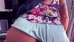 sensual in pajamas, husband fills my pussy with cum