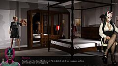 secretary in stockings crushes under sin heels