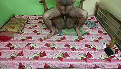 Mature housewife passionately fucks husband while moaning loudly