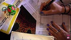 lesbian couple with huge dildos in hairy pussies